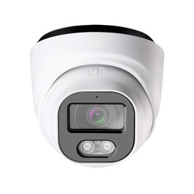   5MP 2,8mm UHD kültéri Turret PoE IP megfigyelő kamera (Xmeye) színes éjszakai látással, hanggal és mesterséges intelligenciával, arcfelismeréssel és Onvif 