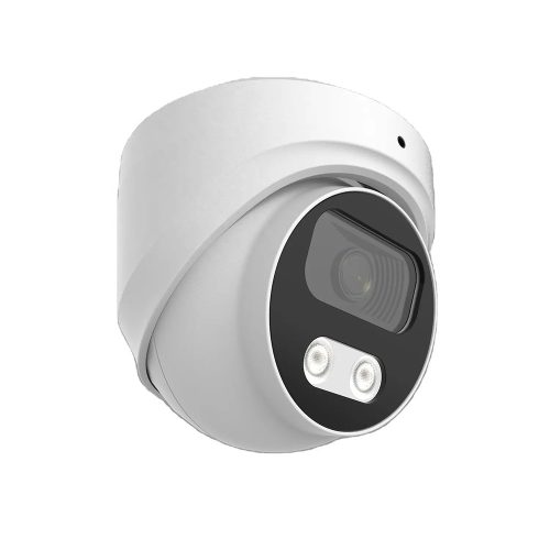 5MP 2,8mm UHD kültéri Turret PoE IP megfigyelő kamera (Xmeye) színes éjszakai látással, hanggal és mesterséges intelligenciával, arcfelismeréssel és Onvif 