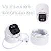 5MP 2,8mm UHD kültéri DOME PoE IP megfigyelő kamera (Xmeye) szines éjszakai látással, hanggal és mesterséges intelligenciával, arcfelismeréssel és Onvif 