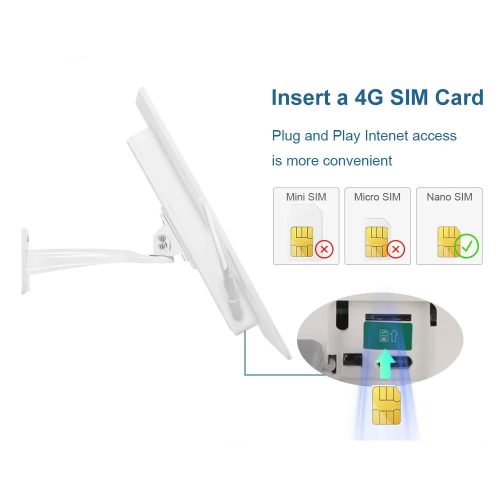 Napelemes kültéri 4G LTE WiFi Router SIM kártyás csatlakozással