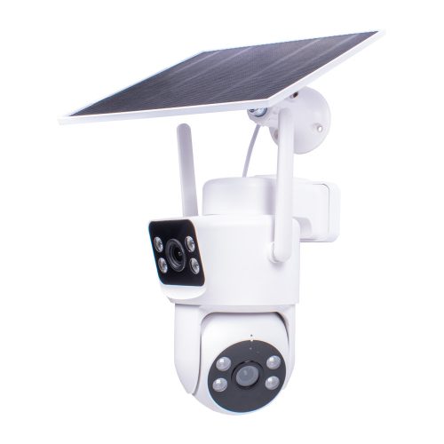 iCSee napelemes 4G dupla lencsés  2+2MP AoV kamera