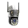 36x optikai zoom 8MP 3 kamerás biztonsági WIFI-s IP kamera XM iCsee kétirányú hanggal, vízálló, távoli hozzáféréssel, kültéri
