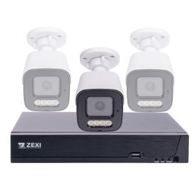   8MP IP POE Switch Biztonsági BULLET Kamera Szett választható 1-tól 8 kameráig