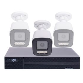   8MP IP POE Switch Biztonsági BULLET Kamera Szett választható 1-tól 8 kameráig