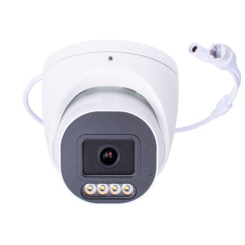 8MP IP POE DOM biztonsági kamera 4mm /F1.0 éjjel nappal színes, mikrofonos, kültéri/beltéri