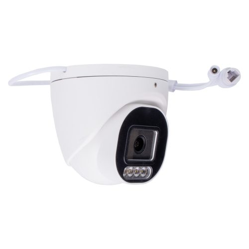 8MP IP POE Turret biztonsági kamera 4mm /F1.0 éjjel nappal színes, mikrofonos, kültéri/beltéri