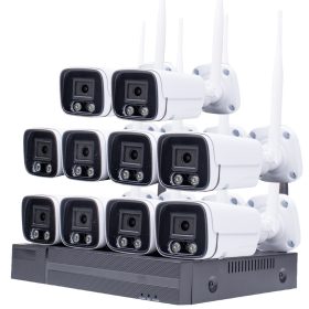   10 kamerás 5MP -es WIFI-s rendszer, kültéri/beltéri használatra mikrofonos, hibrid IR  éjjeli színes látás