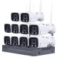 10 kamerás 5MP -es WIFI-s rendszer, kültéri/beltéri használatra mikrofonos, hibrid IR  éjjeli színes látás