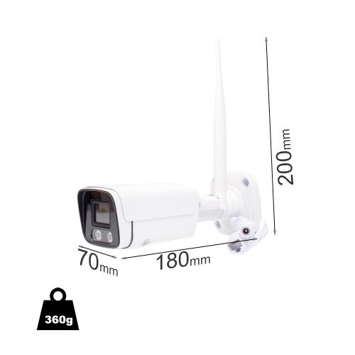 10 kamerás 5MP -es WIFI-s rendszer, kültéri/beltéri használatra mikrofonos, hibrid IR  éjjeli színes látás