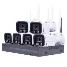   6 kamerás 5MP -es WIFI-s rendszer, kültéri/beltéri használatra mikrofonos, hibrid IR  éjjeli színes látás