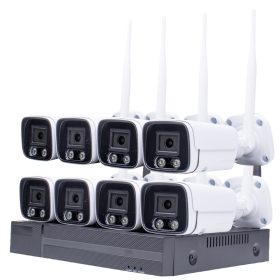   8 kamerás 5MP -es WIFI-s rendszer, kültéri/beltéri használatra mikrofonos, hibrid IR  éjjeli színes látás