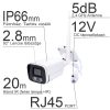4 kamerás 5MP -es WIFI-s rendszer, kültéri/beltéri használatra mikrofonos, hibrid IR  éjjeli színes látás