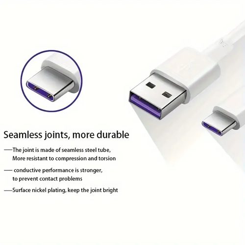 2 méteres 3A Gyors töltő USB Type C Kábel 