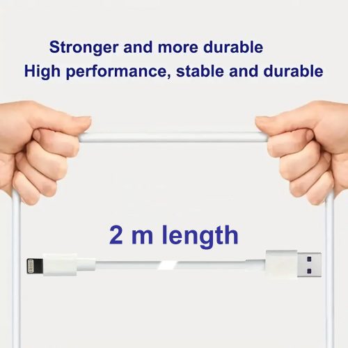 2 méteres 3A Gyors töltő USB USB - Lightning kábel