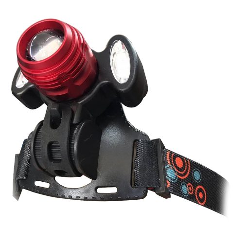 LED + 2 COB LED Fejlámpa kerékpártartóval újratölthető Li-Ion akkumulátor