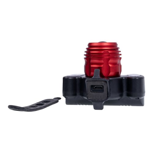 LED + 2 COB LED Fejlámpa kerékpártartóval újratölthető Li-Ion akkumulátor