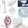 Kültéri univerzális, állítható kacsacsőrű CCTV konzol és fali konzol 24,6 cm