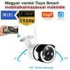 5MP WIFI biztonsági kamera 150° fokos széles látószög IR 20m kültéri Tuya Smart APP