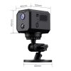 Tuya Wifi 5MP HD automatikusan forgó mini kamera 2200mAh alacsony fogyasztású mozgásérzékelés kétirányú hang