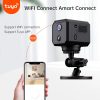 Tuya Wifi 5MP HD automatikusan forgó mini kamera 2200mAh alacsony fogyasztású mozgásérzékelés kétirányú hang