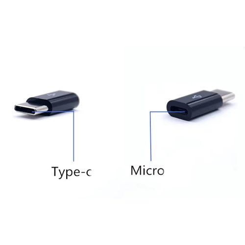 Micro USB anya - C típusú apa adapter, Android mobiltelefon-átalakító, Micro-B - USB-C adatkábel-csatlakozó