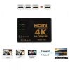 4K HDMI elosztó 3 bemenettel és távirányítóval