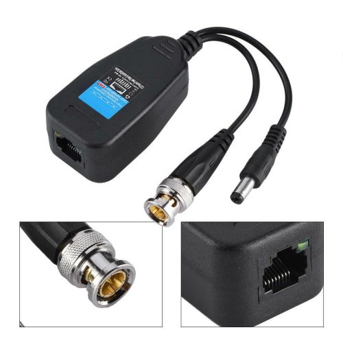 30m-es 5Mp szerelt analog AHD/CVI/TVI biztonsági UTP-kábel + RJ45 UTP-KOAX VIDEO BALUN