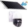 4G SIM kártyás Napelemes PTZ 5MP Fénykép és 3 MP videó  kültéri biztonsági kamera AUTOMATIKUS NYOMKÖVETŐ V380 Pro APP