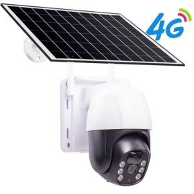   4G SIM kártyás Napelemes PTZ 5MP Fénykép és 3 MP videó  kültéri biztonsági kamera AUTOMATIKUS NYOMKÖVETŐ V380 Pro APP