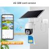 4G SIM kártyás Napelemes PTZ 5MP Fénykép és 3 MP videó  kültéri biztonsági kamera AUTOMATIKUS NYOMKÖVETŐ V380 Pro APP