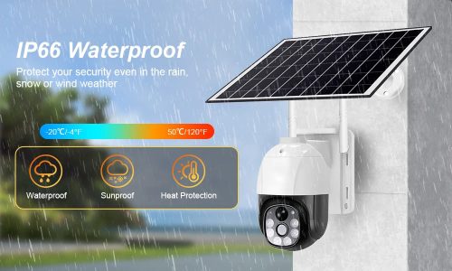 4G SIM kártyás Napelemes PTZ 5MP kültéri biztonsági kamera AUTOMATIKUS NYOMKÖVETŐ V380 Pro APP