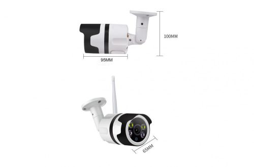 1080P FULL HD 3.6mm Wifi IP kültéri megfigyelő kamera, éjjel színes, vízálló, kétirányú hanggal, P2P protokollal