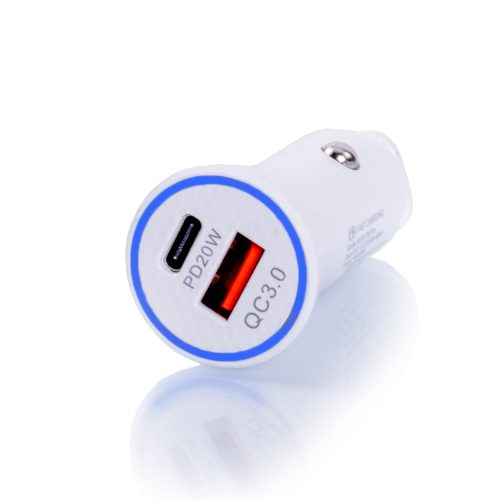 AUTÓS TÖLTŐ WGS-P8 PRO SZUPERGYORS TÖLTÉS PD20W + QC3.0