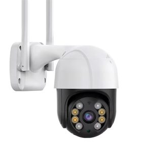   2MP HD fehér szín WiFi PTZ IP kamera kültéri otthoni biztonsági kamera automatikus követés iCsee APP