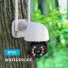 2MP HD fehér szín WiFi PTZ IP kamera kültéri otthoni biztonsági kamera automatikus követés iCsee APP