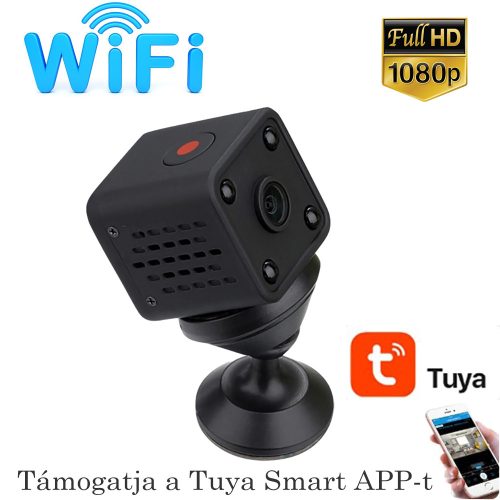 Full Hd 2.8mm Mini WiFi akkumulátoros biztonsági kamera Tuya Smart App