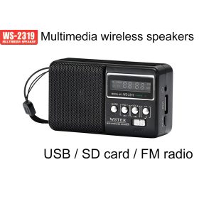   Akkumulátoros Bluetooth vezeték nélküli hangszóró támogatás USB/SD KÁRTYA/FM RÁDIÓ