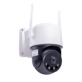   4MP PTZ WiFi / LAN Kültéri Okos Biztonsági Kamera – Kétirányú Hang, Éjjellátó Színes Kép, Fémházas (CamHi PRO)