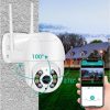 Full HD vízálló WIFI IP biztonsági  kamera kétirányú hanggal, éjjel színes látás, automata követés, Yoosee APP