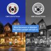 Full HD vízálló WIFI IP biztonsági  kamera kétirányú hanggal, éjjel színes látás, automata követés, Yoosee APP