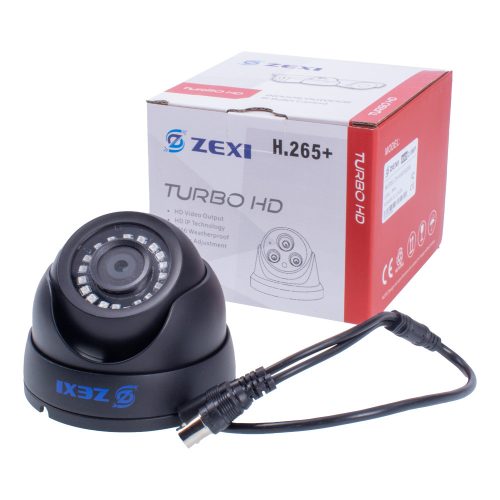 2MP AHD 6mm BELTÉRI/KÜLTÉRI Fekete  DOME KAMERA
