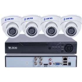 ZEXI 4 DOME kamerás 5M-N 2,8mm AHD RENDSZER 