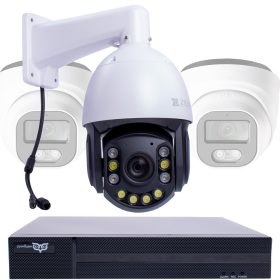   5MP IP POE Switch biztonsági PTZ kamera szett választható Turret 1-tól 16 kameráig