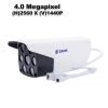 4MP IP PoE fix 3.6 / 6mm lencsével kültéri biztonsági kamera mikrofonnal, hibrid INFRA LED-el