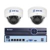 2 DOME kamerás 5MP IP POE biztonsági rendszer 