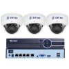 3 DOME kamerás 5MP IP POE biztonsági rendszer 
