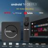 Android 11 intelligens TV Box 2Gb RAM 16GB Tárhely 4K videó dekódolás képességgel