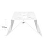 Sarok fém biztonsági kameratartó konzol  235x175mm