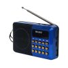 Akkumulátoros hordozható digitális FM rádió és zenelejátszó USB / SD kártya