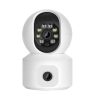 4MP dupla lencsés WiFi kamera dupla képernyős babamonitor automatikus követés AI emberi észlelés beltéri otthoni CCTV biztonsági kamera